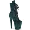 Pleaser - FLAMINGO1045VEL Platform Boots, Pole dance shoes - Green Product image